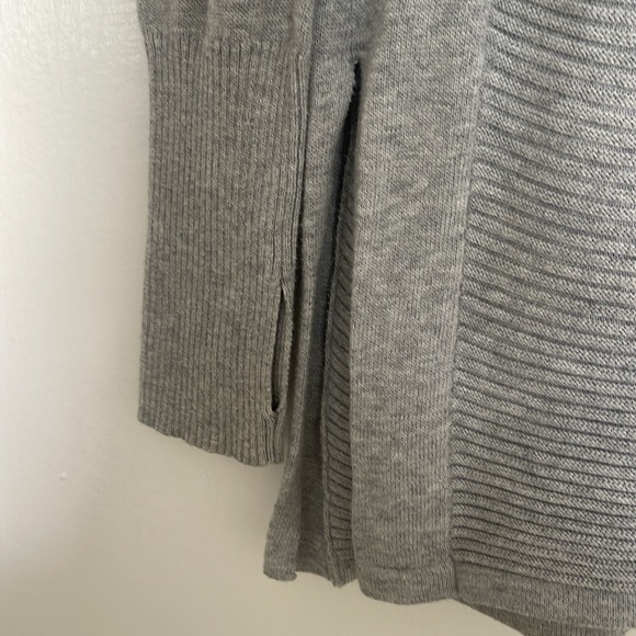 Grey Ribbed Hoodie - Picture 8 of 9
